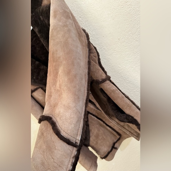 Matterhorn Napa CA 70s VTG Real Shearling Fur Mens Western Sheepskin Barn Coat - Picture 11 of 16